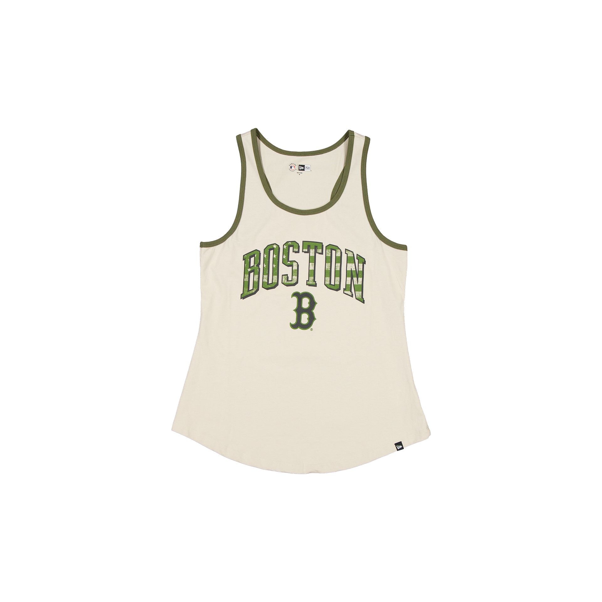 Boston Red Sox Armed Forces Day 2025 Women's Stone Tank Top