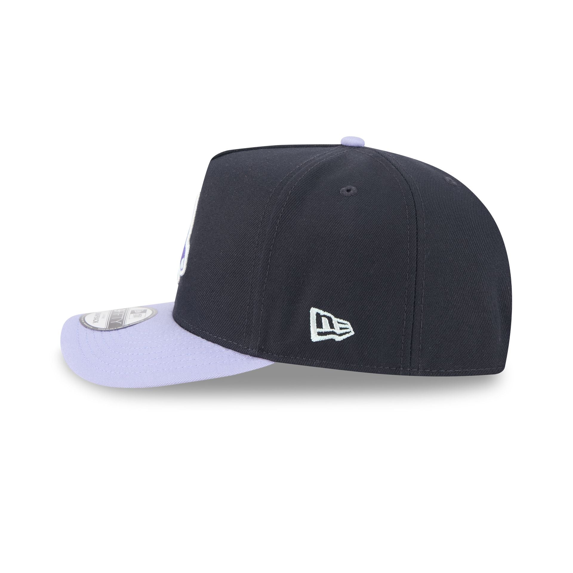 Boston Red Sox Navy Lavender 9FIFTY A-Frame Snapback Hat