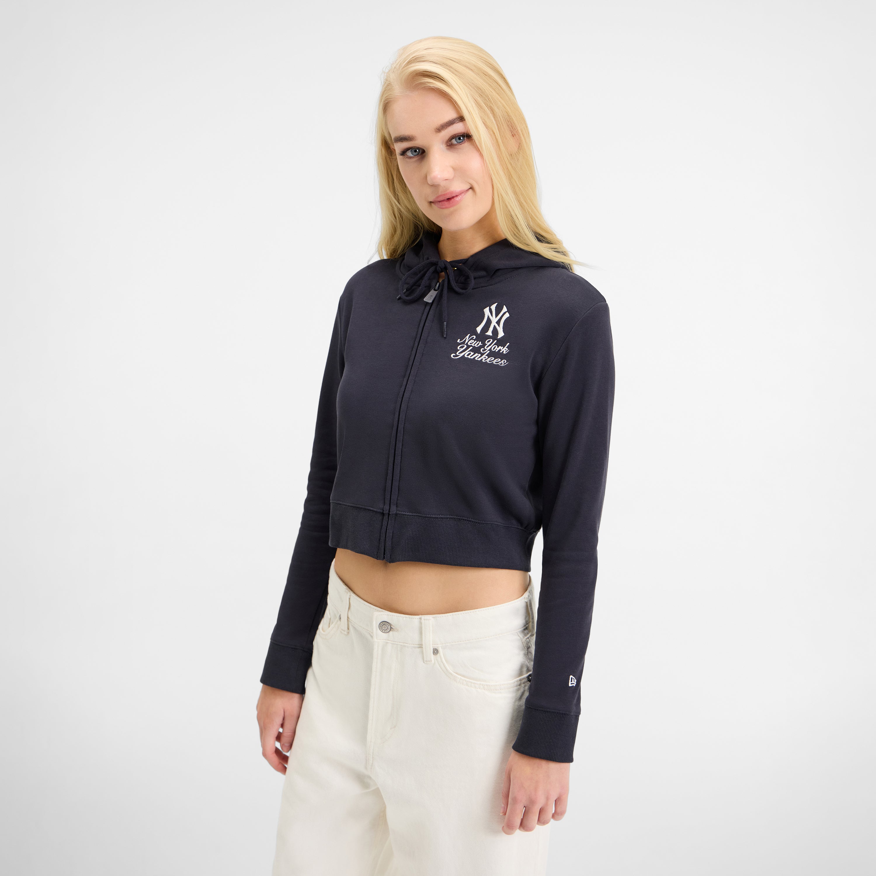 Boston Red Sox Game Day Cropped Women's Zipper Hoodie