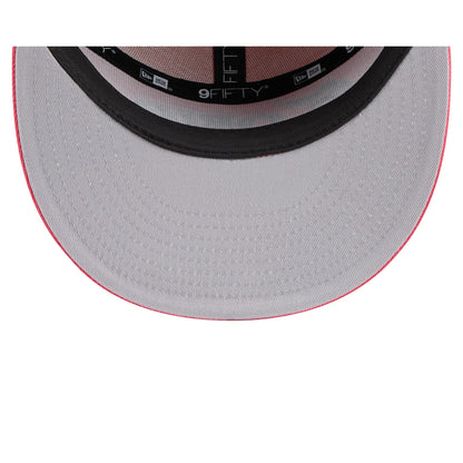 Miami Marlins Coral Split Panel 9FIFTY Snapback Hat